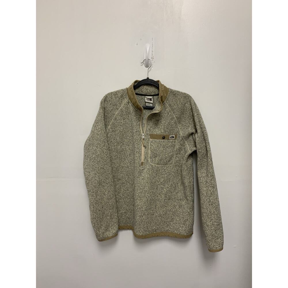 The North Face Gordon Lyons Beige 1/4 Zip Pullover Medium